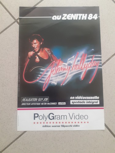 Johnny hallyday affiche promo - hallyday,
