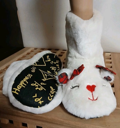Chaussons peluche elan - chaussons,
