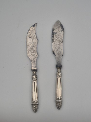Deux couverts xixe - manche, en