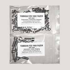 YAMAHA FZS 1000 FAZER 2001-2005 Kit n°1 vis BTR inox carburateurs FZS1000
