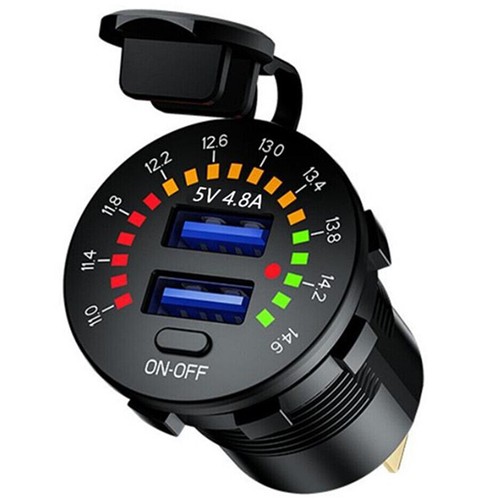 12v dual usb - dual, 4.8a