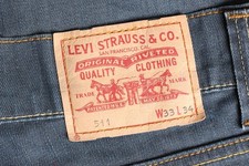 Jean slim vintage LEVI’S 511 homme taille W33 L34 stretch DZ7510
