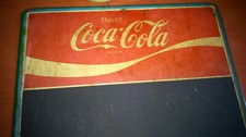 RARE PLAQUE TOLE ARDOISE COCA COLA 1970 67X48 CM  MADE IN FRANCE