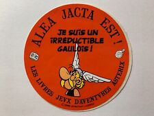 RARE STICKER LES LIVRES JEUX D'AVENTURES ASTERIX 1988 GOSCINNY - VINTAGE ORANGE