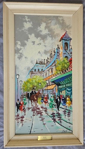 Tableau vintage montmartre - montmartre, "