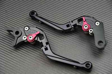 Levier levers flip-up foldable repliable noir black Suzuki HAYABUSA 1340 1300	08