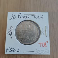 Pièce de 10 francs argent Turin 1930 - TTB ++