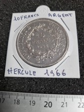 #TRES  BELLE PIECE DE  10 FRANCS HERCULE EN ARGENT DE 1966