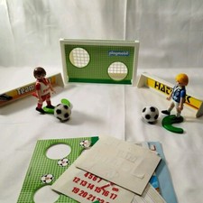 Coffret Playmobil Foot / Mallette Football Avec 2 Footballeur 2 Ballon ,1 Cage B