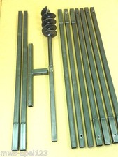 120/ 10 mètres tarière à main perceuse de puits perceuse à poteaux Tariere