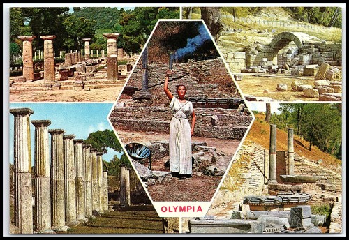 Torche olympique vintage