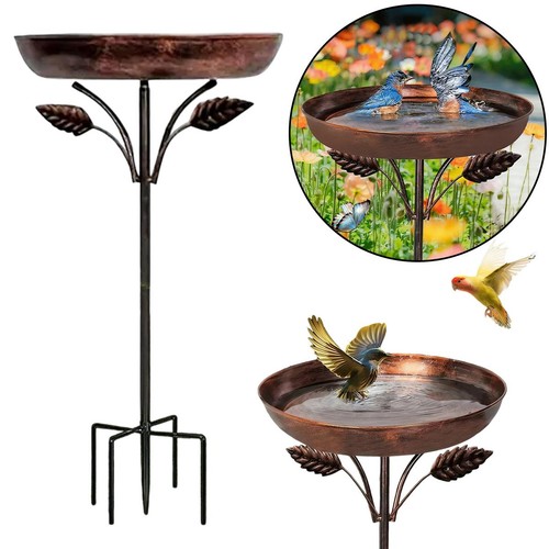 Bain oiseau métal vintage - d,