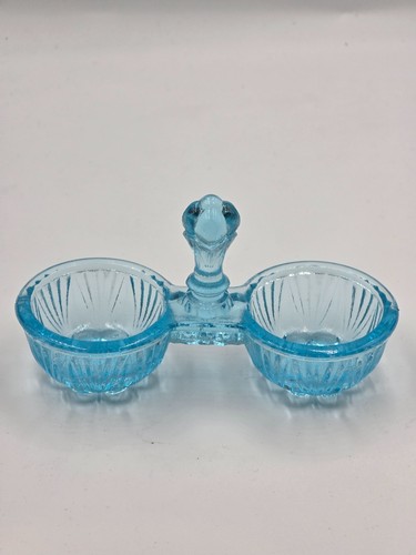 Double saleron ancien verre - double,