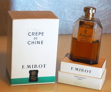 Très ancien petit flacon Crèpe de Chine de Millot 30 ml, boite