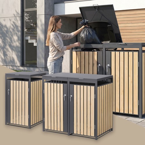 Cache poubelles jardin abri - de,