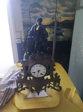 pendule ancienne régule et bronze pour pièces