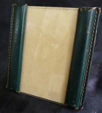 Cadre photo cuir 14×13 cm avec sous-verre – Élégant & vintage – REF 1039