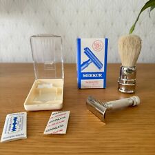 RASOIR SOLINGEN MERKUR + BLAIREAU SAFETY RAZOR NEUFS 311