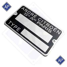 Plaque constructeur André