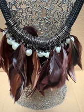 Dolce Vita collier plumes et
