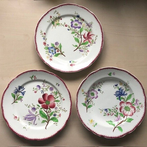 Lot assiettes faience de - lot, 3