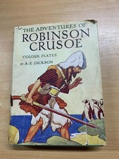 Livre Illustré Des Aventures De Robinson Crusoé Par Daniel Defoe (P4) AA