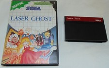 laser ghost  version originale sega master system en boite jaquette abimée