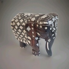 statue éléphant bois de rose