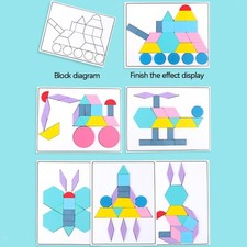 Jeu de tri de blocs de puzzle