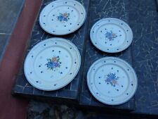 Lot 4 Assiettes Plate Grès