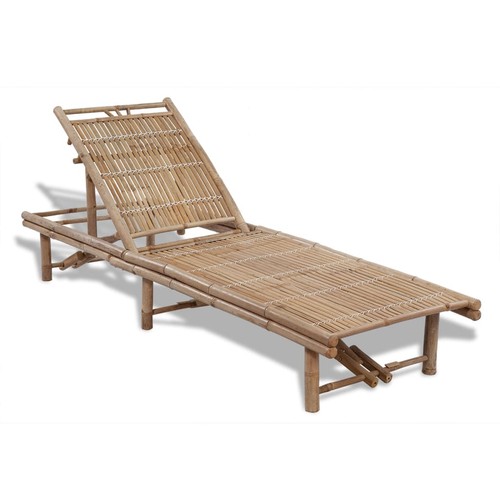 Chaise longue bambou transat - chaise,