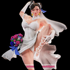 Chun Li en robe de mariée - diorama en résine 12 carats - figurine en...
