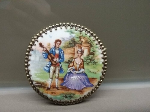 Ancienne broche porcelaine - broche,