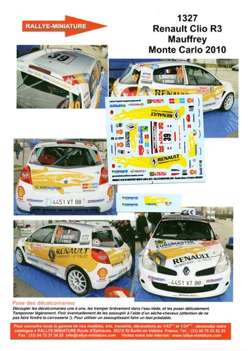 Decals renault clio - clio, r3