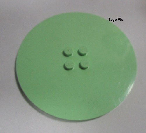 Lego 6177 tile round 8x8 - lego, light