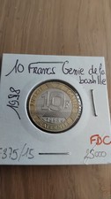 Belle Pièce de 10 Francs génie de la bastille 1998 FDC