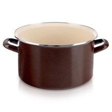 Marmite émaillée MARRON 28