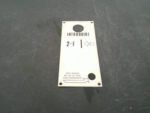 Plaque metal face - en,