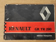 CATALOGUE BROCHURE CAMION BERLIET RENAULT GR 280 TR 280  CONDUITE ET ENTRETIEN