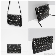 ZARA BLACK STUDDED ENVELOP