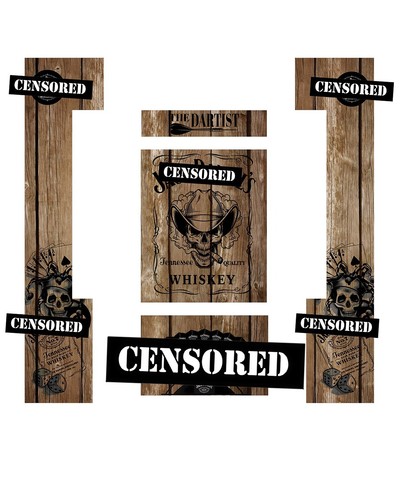 Stickers dartboard mural jack - stickers,