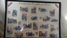 Série complète des 20 Fèves Costa à Monaco Cartes Postales Anciennes sous cadre