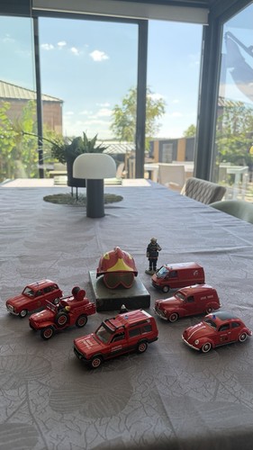 Lot miniatures pompiers - , rouge