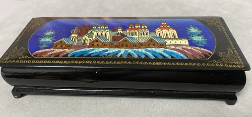Vintage boite laquée - boite, russe