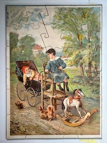 Ancien puzzle bois - puzzle, complet