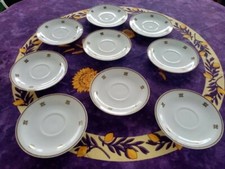 9 Sous Tasses Soucoupes Blanc