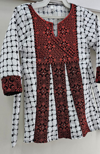Palestinian embroidered dress - embroidered,