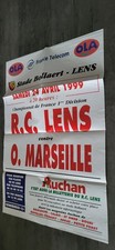 AFFICHE  FOOTBALL  /  CHAMPIONNAT DE FRANCE  1999 /  LENS   CONTRE  OM 