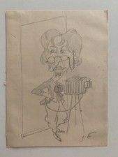 Dessin original illustrateur caricature 1900 le photographe (45)