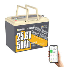 24V 50Ah Batterie LiFePO4 Télécommande Bluetooth5.0 Protection Basse Température